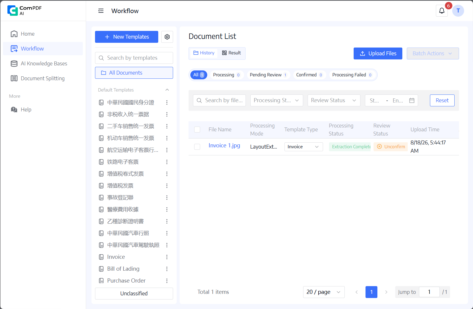Document extraction