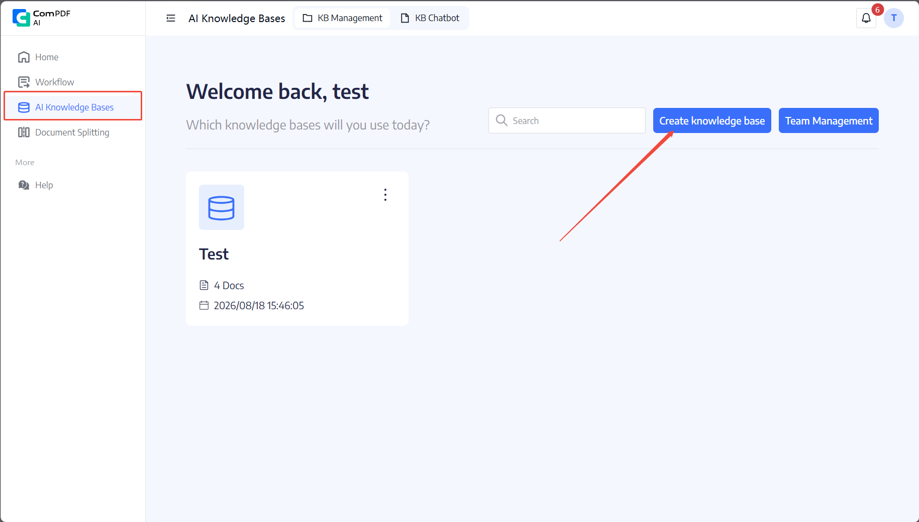 Knowledge base list