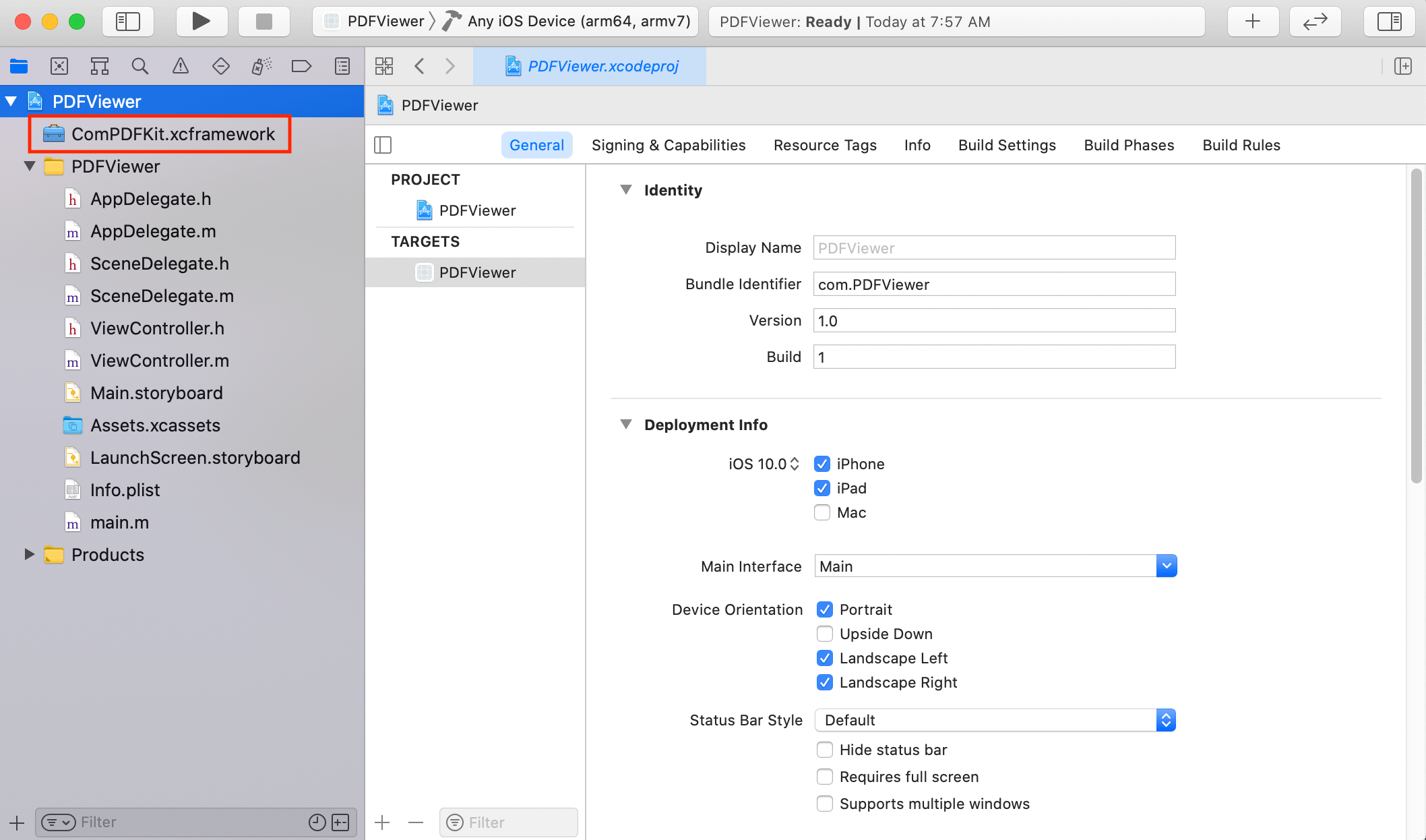 add the dynamic xcframework