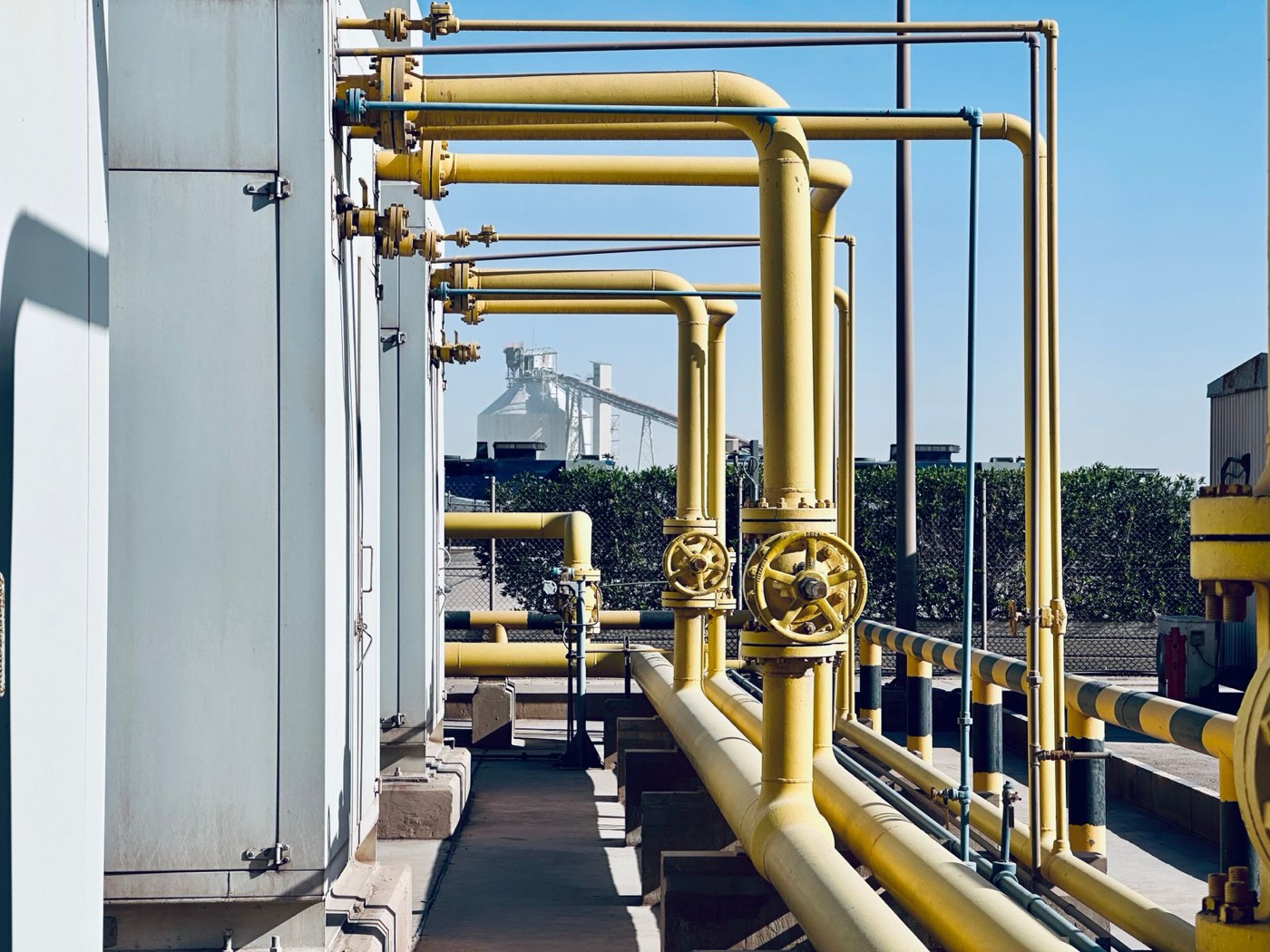 Utility infrastructure and pipeline equipment ready for field inspection