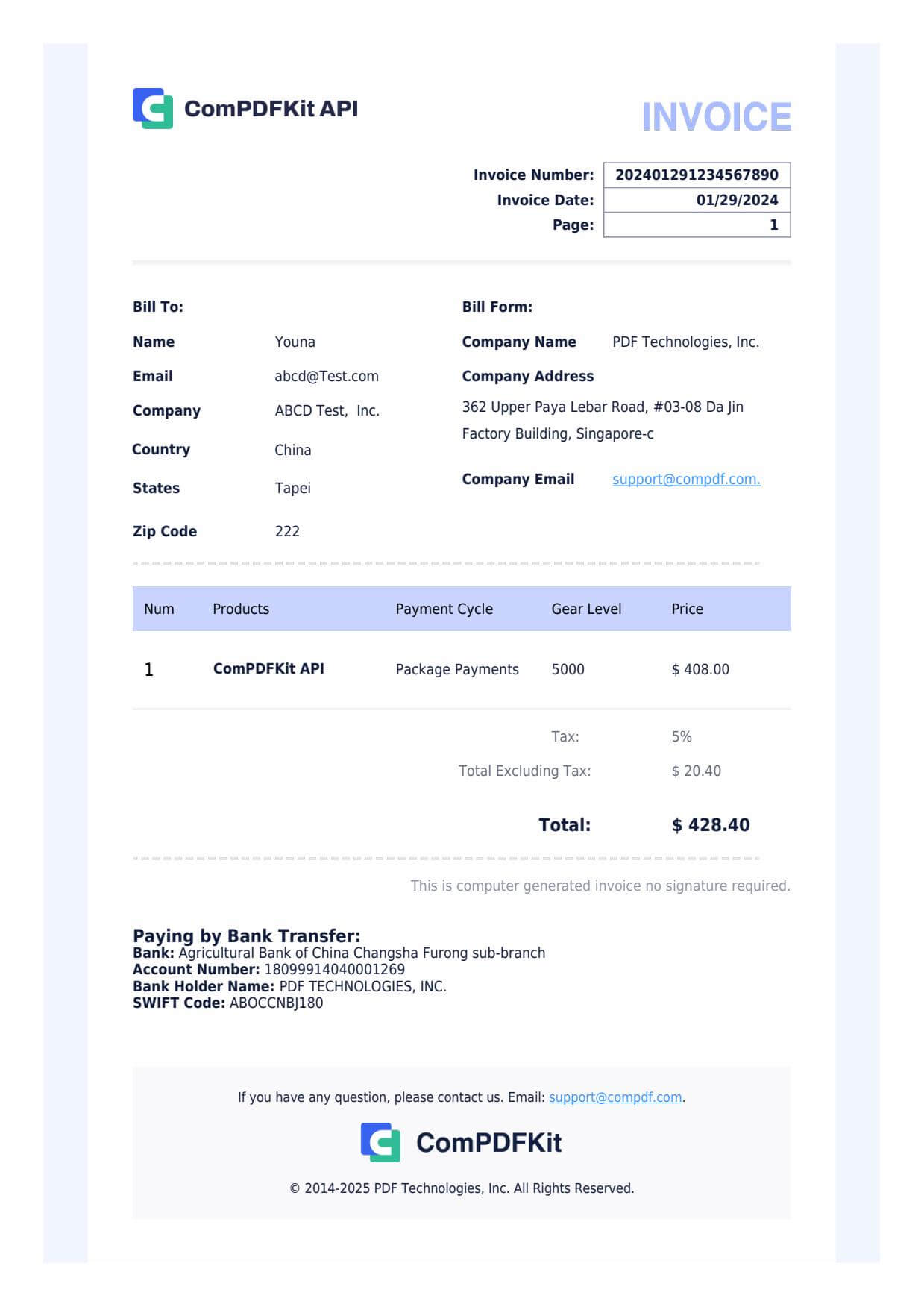 invoice