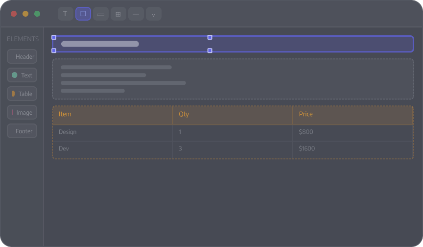 Visual Template Design