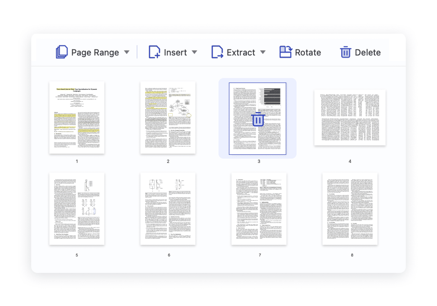 PDF Delete Pages