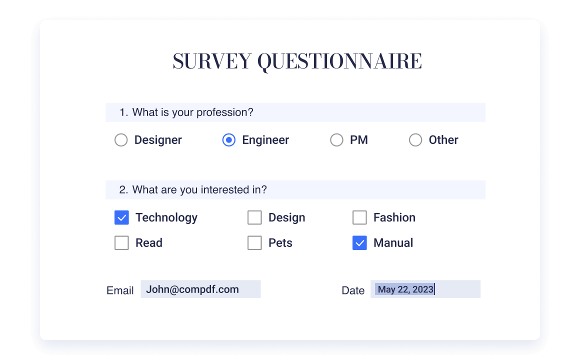 Create, Fill out, and Sign Forms with Ease