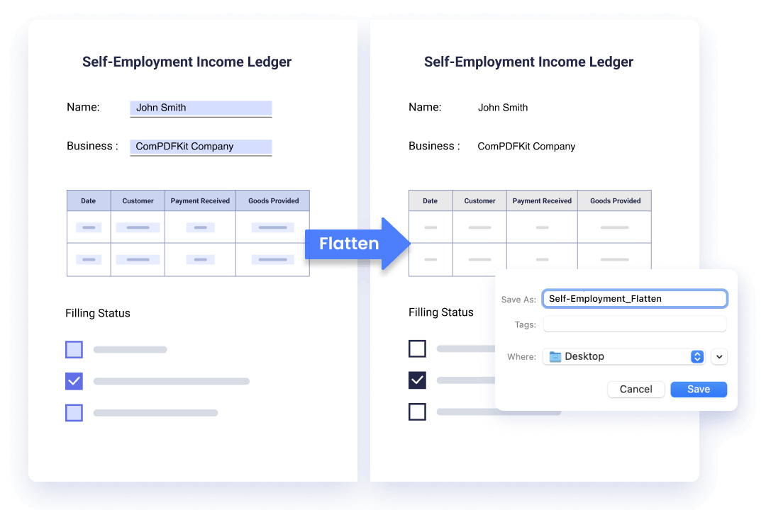 Form Flattening