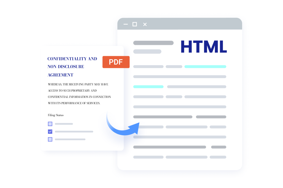 PDF to HTML
