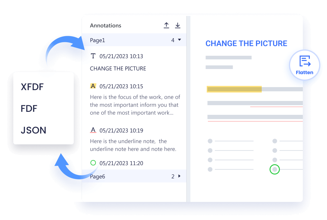 Import & Export & Flatten Annotations